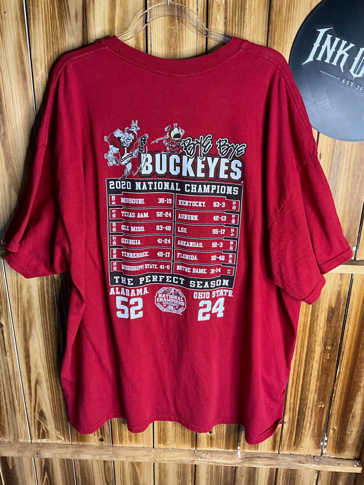 Alabama Crimson Tide Football 2010 National Champions Shirt - XXL