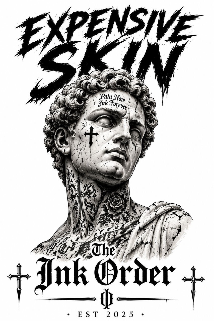 Expensive Skin - GOD - Custom Printed Tee - PRE ORDER NOV 26 DROP
