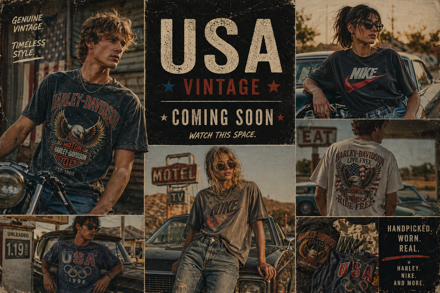 USA Vintage - Handpicked - Worn - Real