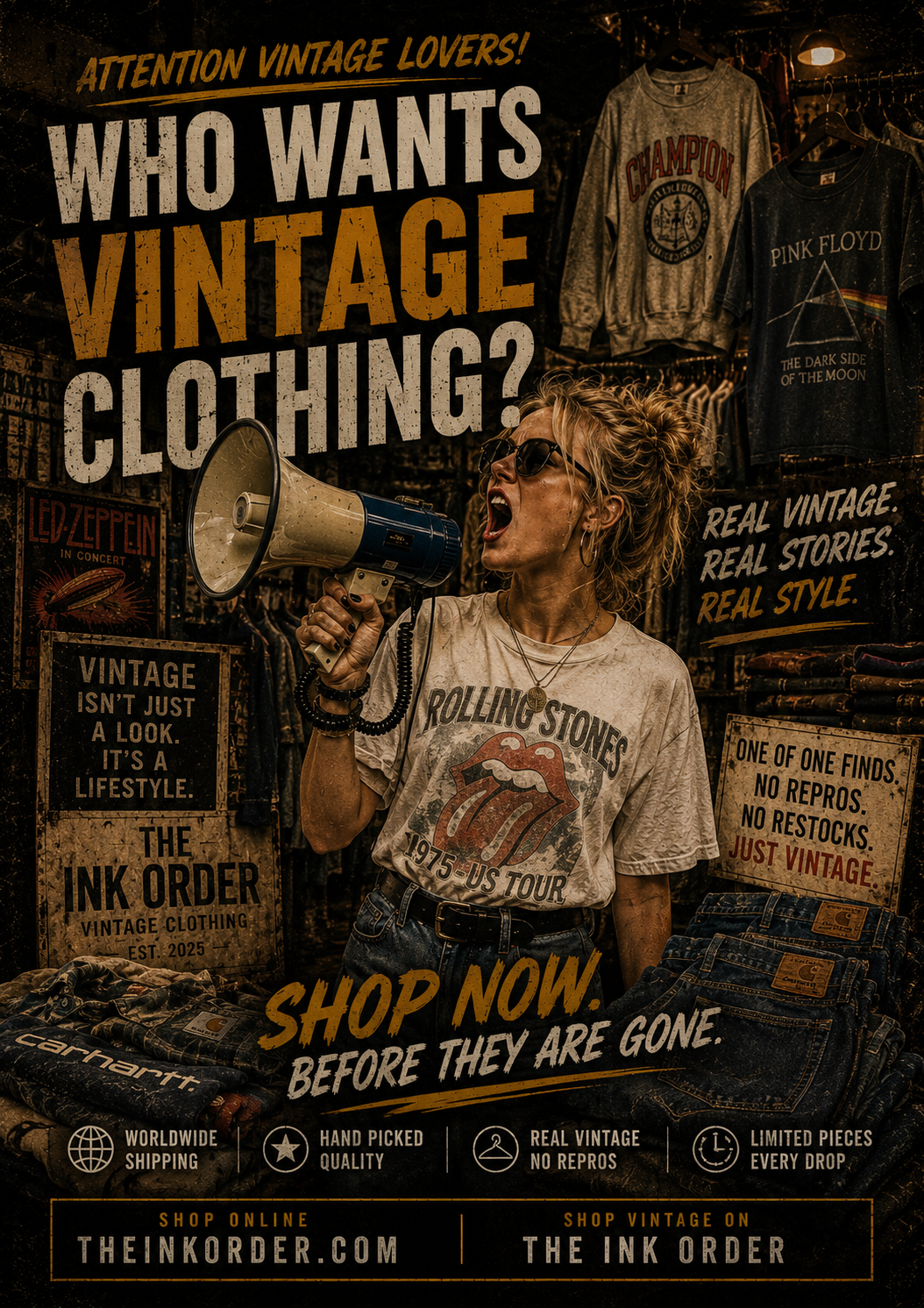 Vintage Mystery Box - The Legend Box - 3 shirts.
