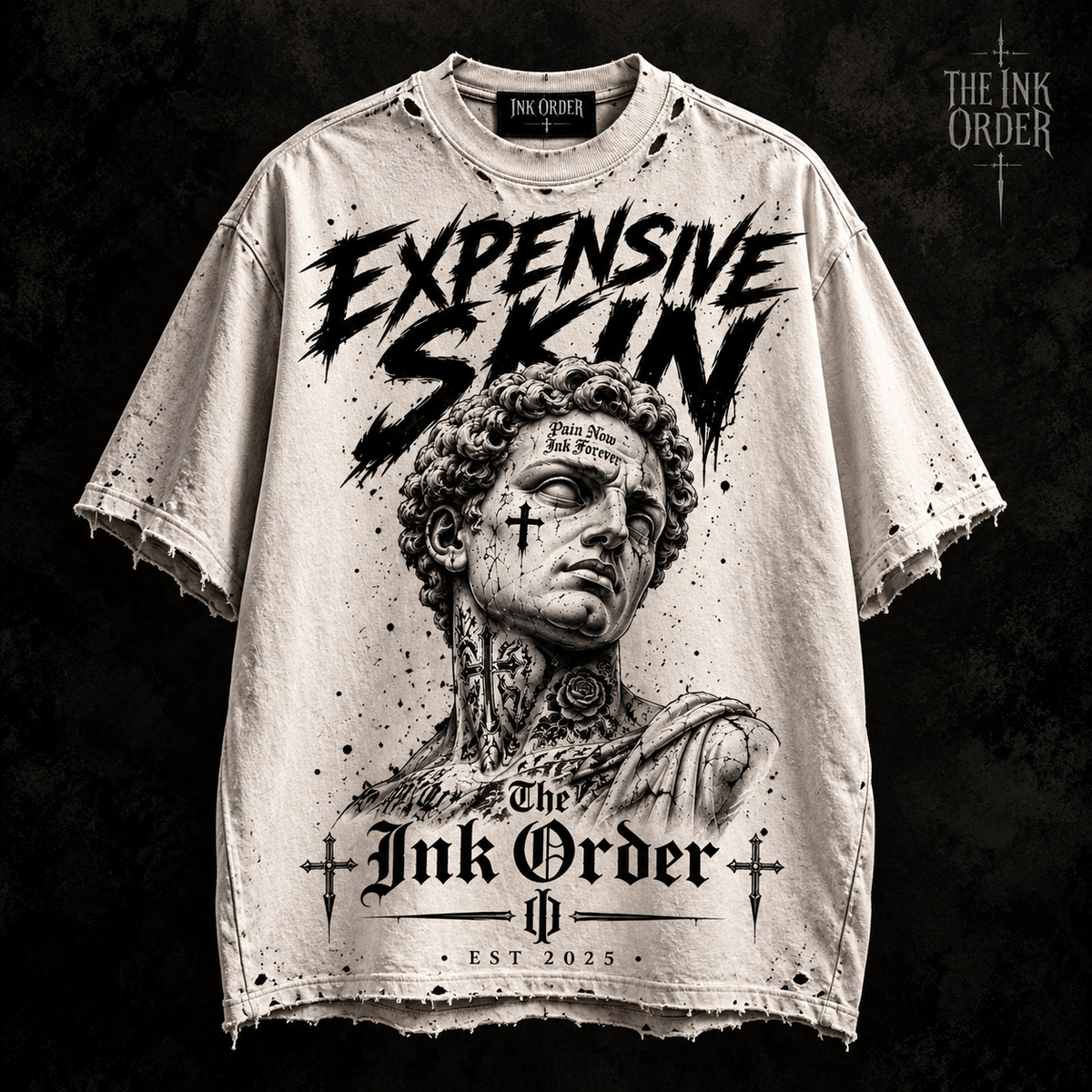 Expensive Skin - GOD - Custom Printed Tee - PRE ORDER NOV 26 DROP
