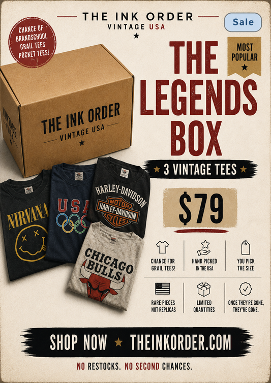 Vintage Mystery Box - The Legend Box - 3 shirts.
