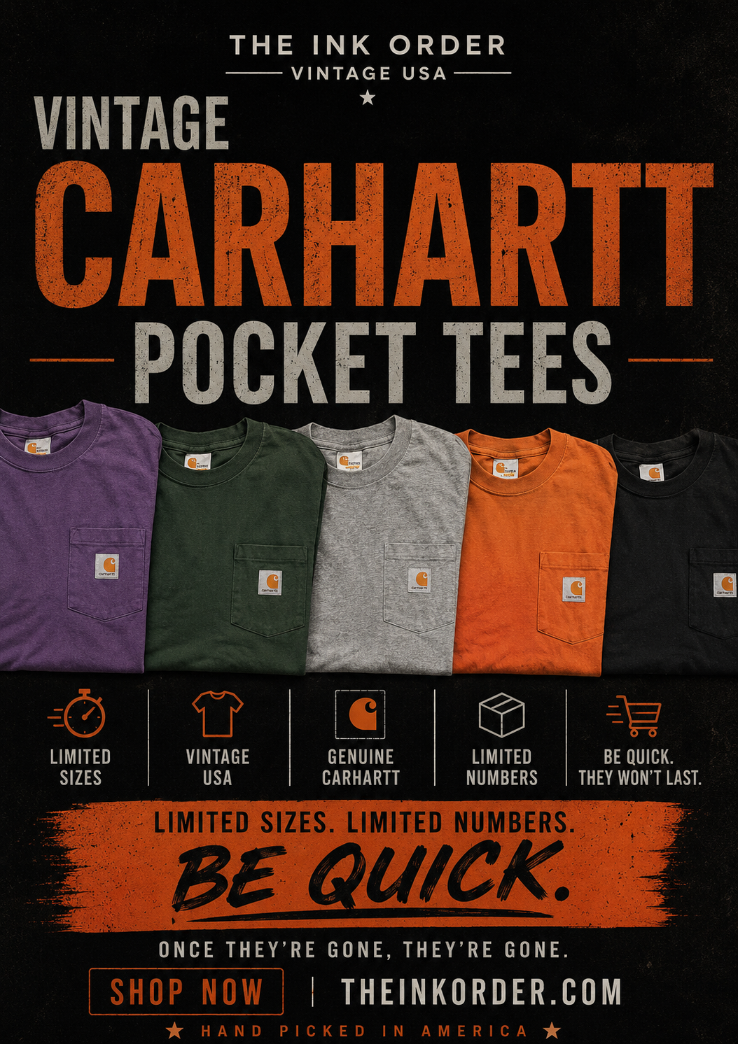 Carhartt Pocket Tee - new in bags with tags - Vintage Deadstock