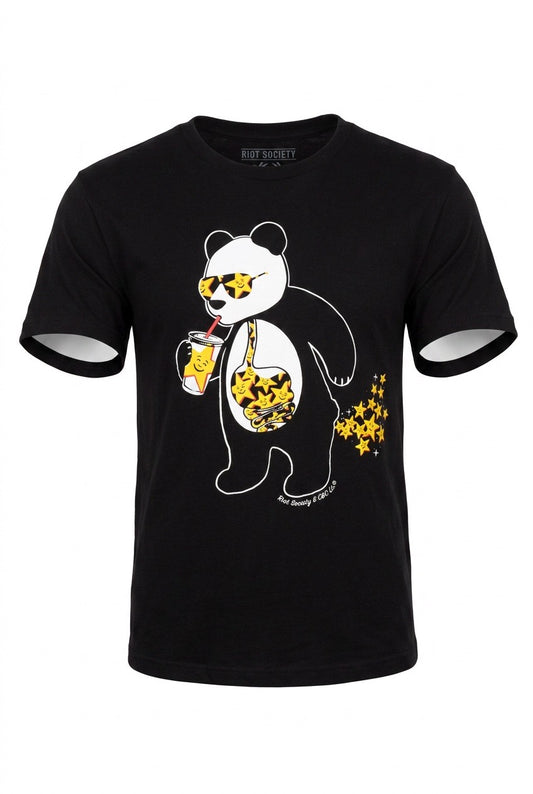 Vintage  - Riot Society Black Panda / Carls Jnr collab - Original T Shirt - USA