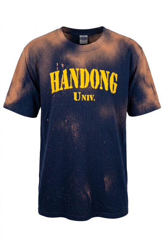 The ink Order - Custom Bleached Hundong University Shirt. Korean