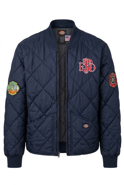 Dickies Bomber Jacket - Fire Dept Badged - Cool and Genuine