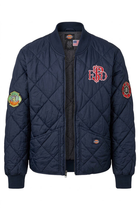 Dickies Bomber Jacket - Fire Dept Badged - Cool and Genuine