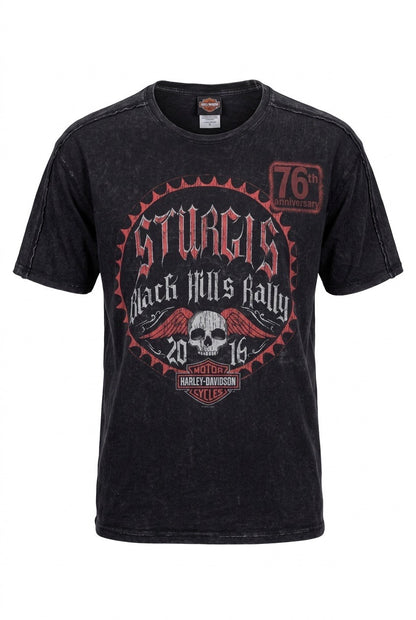 Harley Davidson - 2016 Black Hills rally Sturgis 75th Anniversary Shirt - XL
