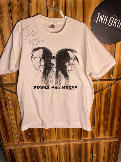 Vintage Fruit of the Loom - People of the Mound  Original T Shirt - USA