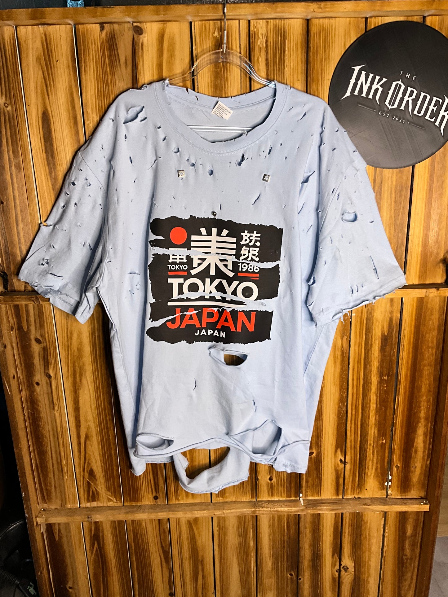 The ink Order - Custom Printed Rework T Shirt. Thrashed Japan.