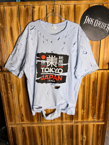 The ink Order - Custom Printed Rework T Shirt. Thrashed Japan.