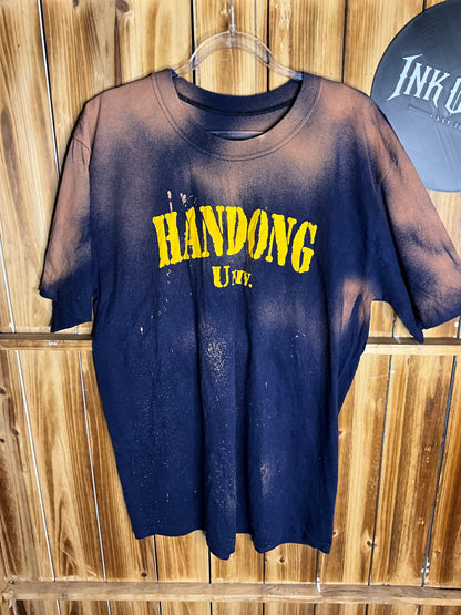 The ink Order - Custom Bleached Hundong University Shirt. Korean