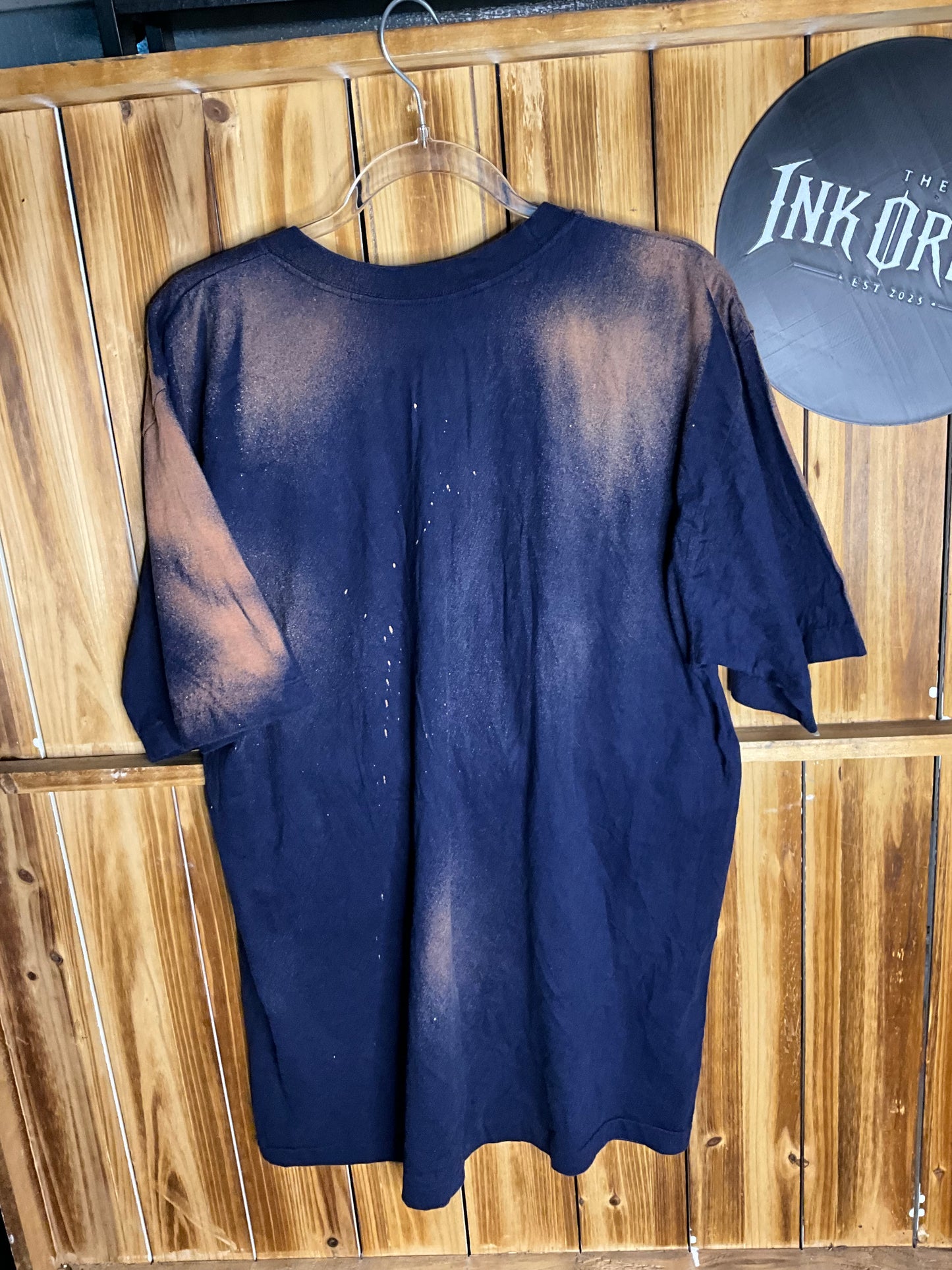 The ink Order - Custom Bleached Hundong University Shirt. Korean
