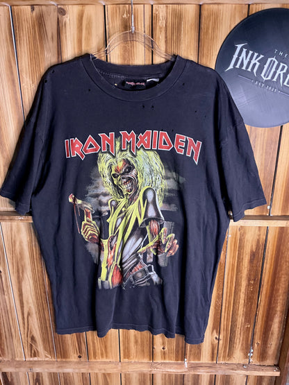 Iron Maiden EDDY Band tee - Aged and worn - Large