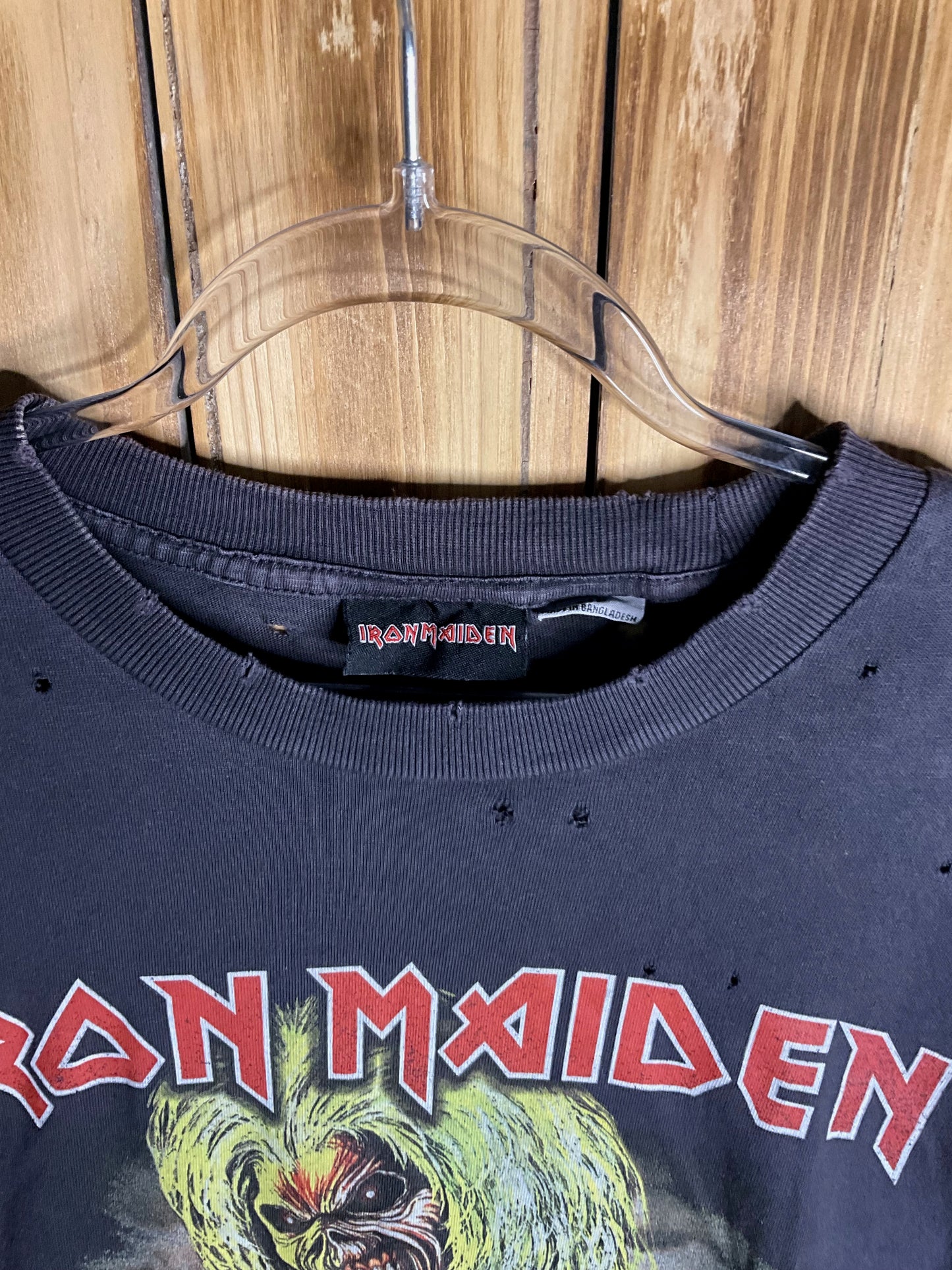 Iron Maiden EDDY Band tee - Aged and worn - Large