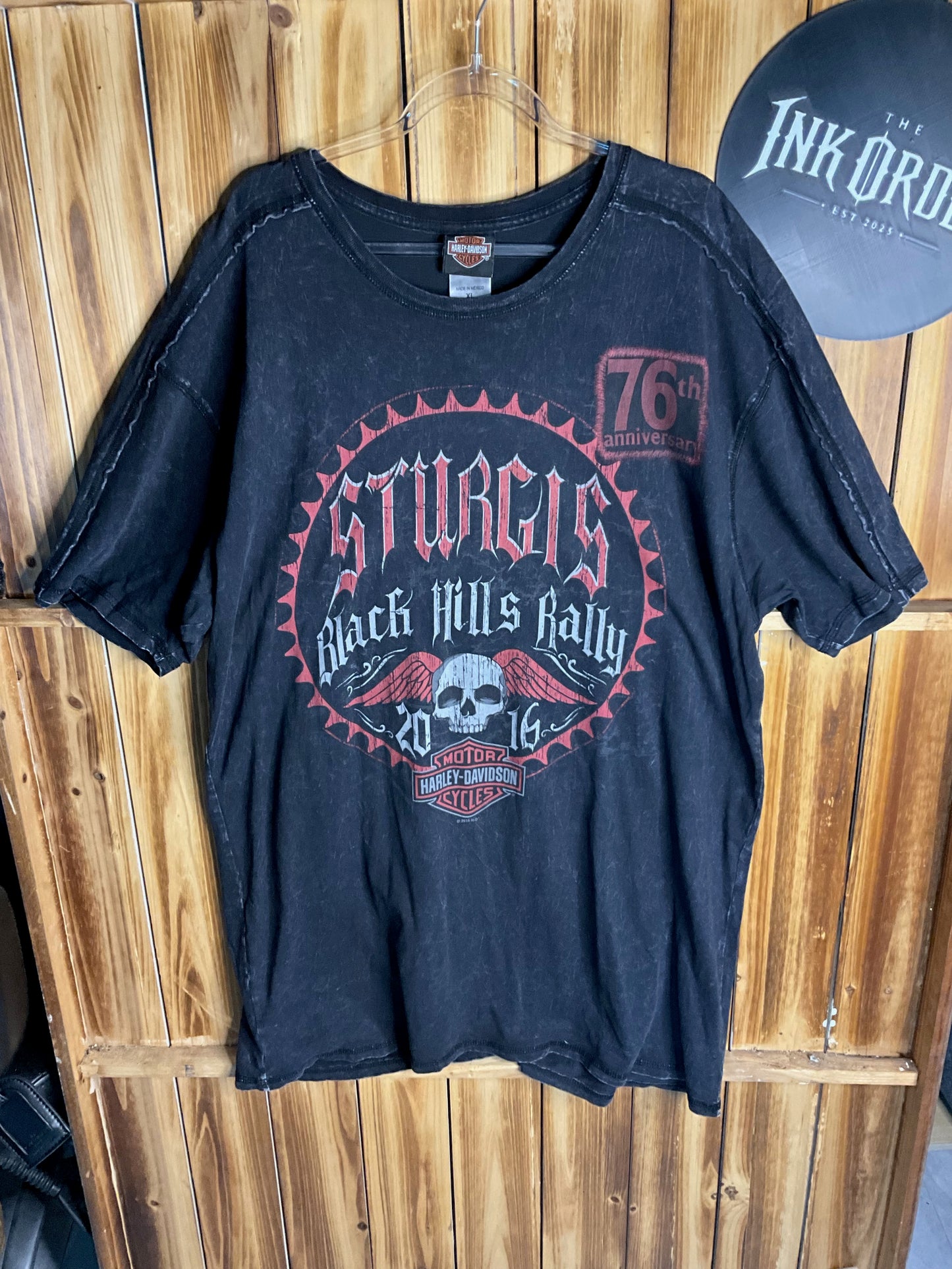 Harley Davidson - 2016 Black Hills rally Sturgis 75th Anniversary Shirt - XL