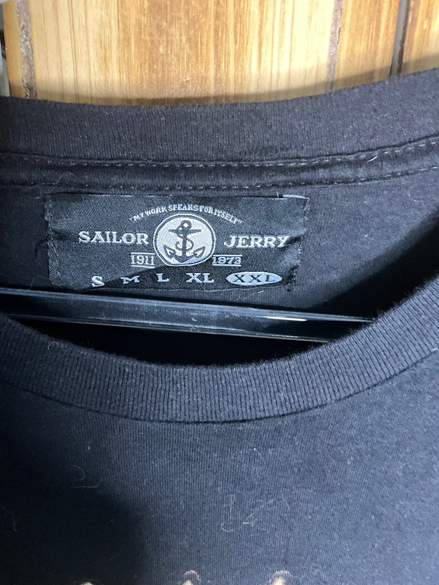 Sailor Jerry - Black Printed T Shirt - Classic print XXL