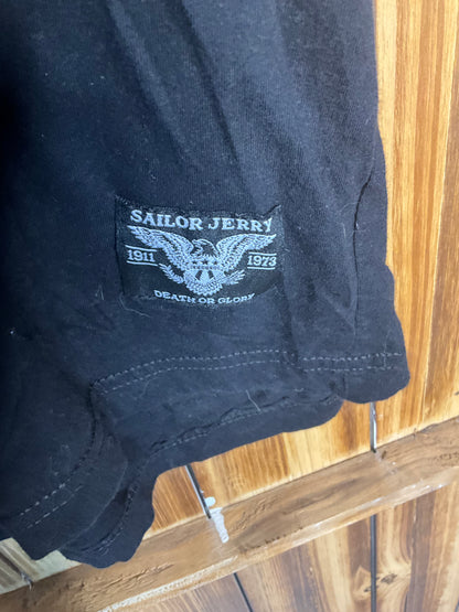 Sailor Jerry - Black Printed T Shirt - Classic print XXL