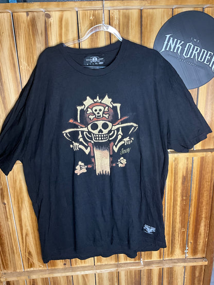 Sailor Jerry - Black Printed T Shirt - Classic print XXL