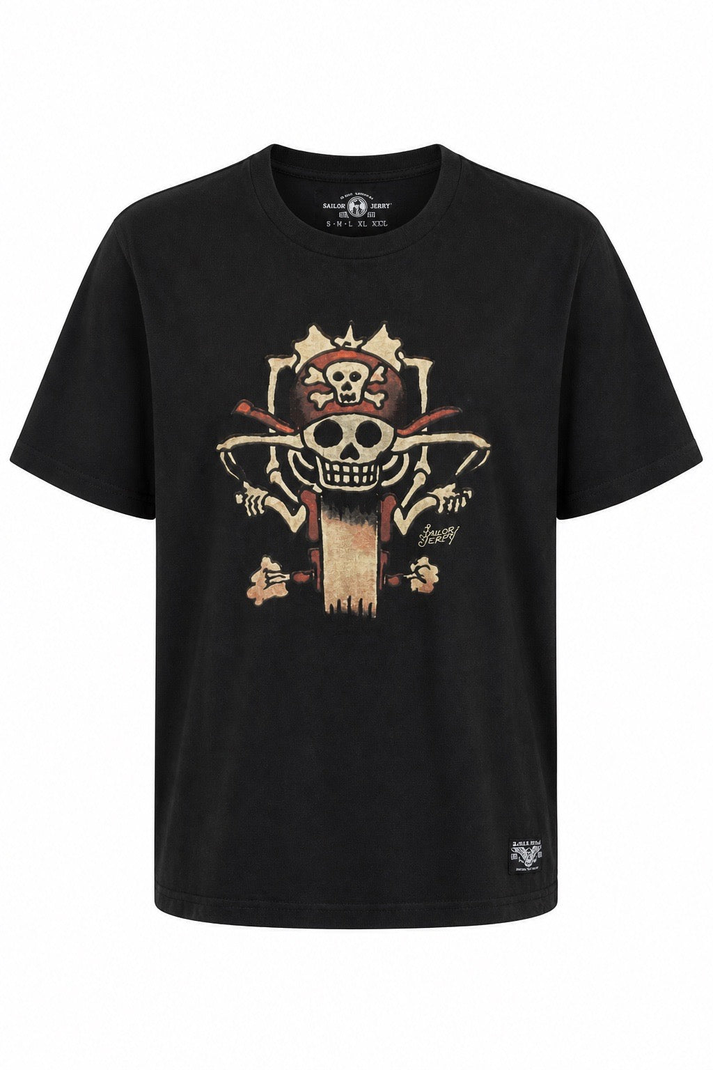 Sailor Jerry - Black Printed T Shirt - Classic print XXL